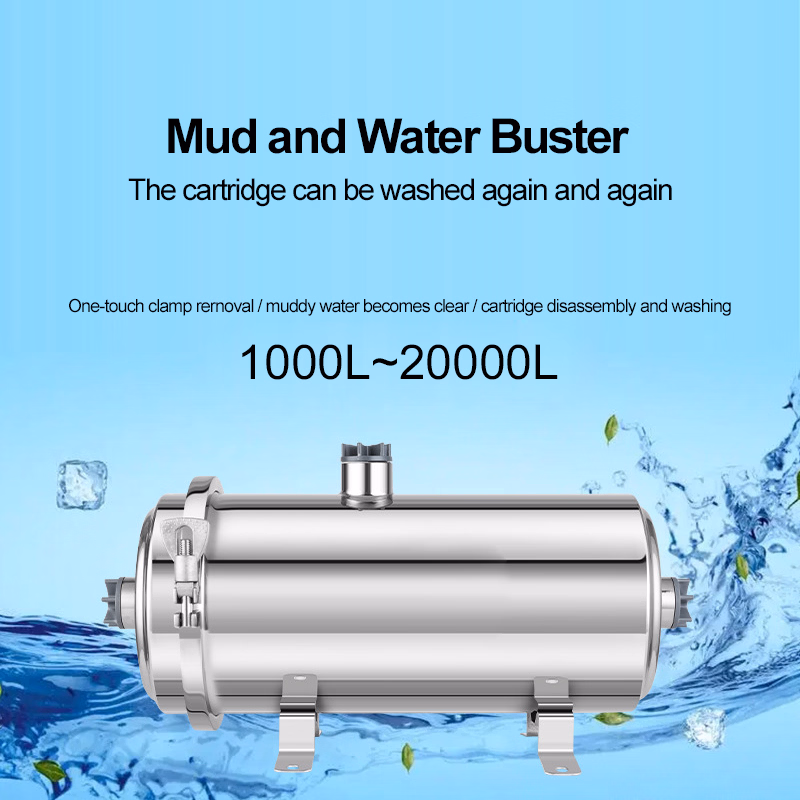 Household Stainless Steel Water Purifier High Flow Tap Water Filter