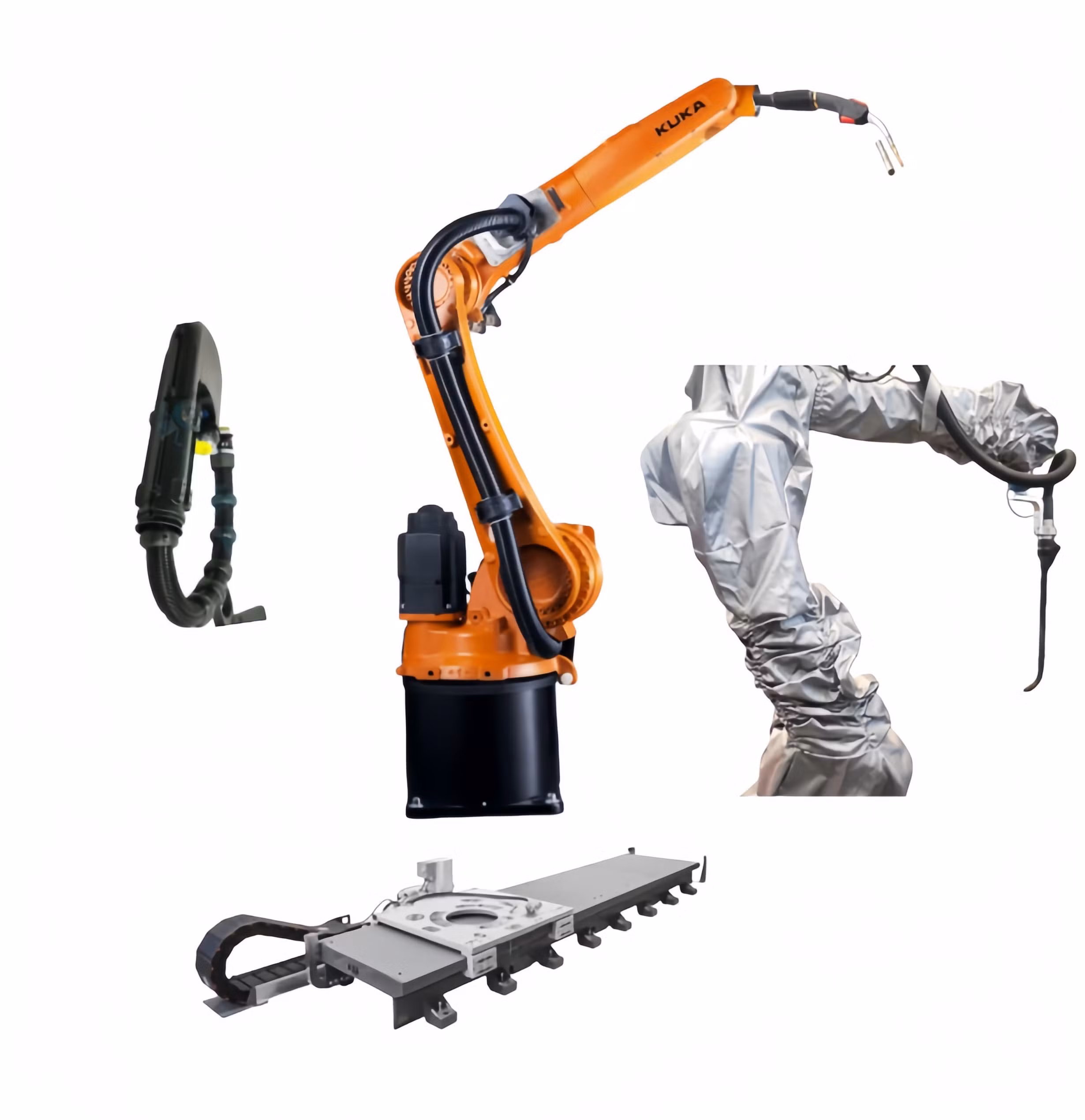 High Precision Kuka Kr 8-R1440-2 Arc Hw E Metal Welding Polishing Grinding Robot Load 8kg Arm 1440mm
