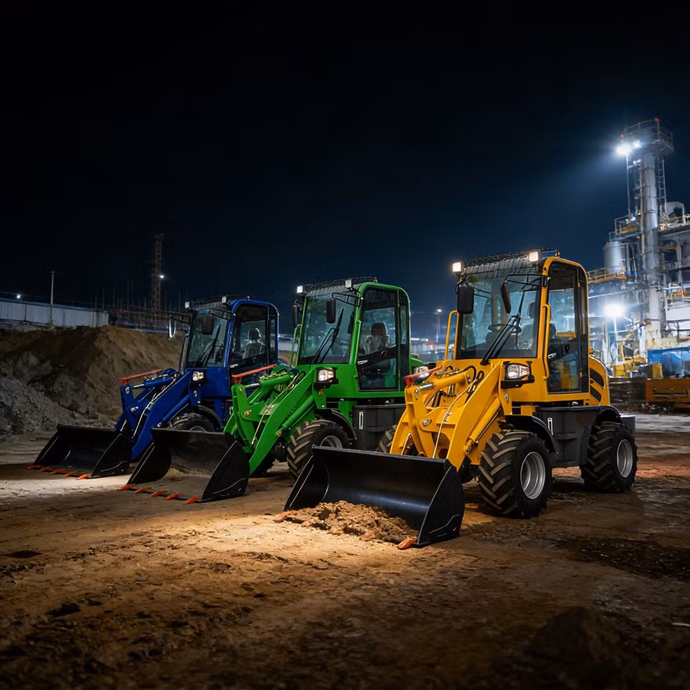Compact 800kg Wheel Loader Zl08 with Pallet Forks