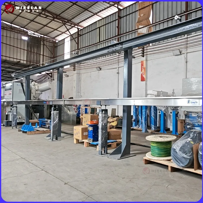 GF-80+60+50mm PLC Control Wire Extrusion Line For Building Wire Production